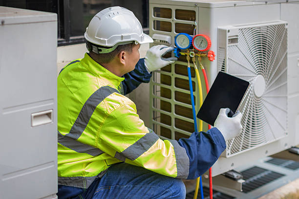 Professional Ductwork Repair technician working in Richland, NY